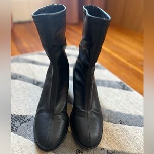H&M Mid-Calf Block Heel Boots